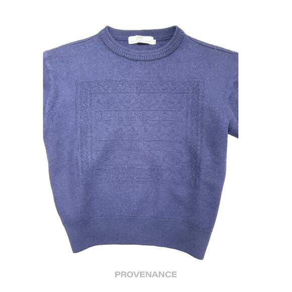 🔴 Balenciaga Crewneck Wool Sweatshirt - Deep Navy M - Picture 5 of 10